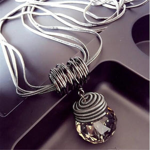 Trendy black chain necklace for women - Ladyjewa