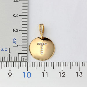 Personalized initial letter charm necklace - Ladyjewa
