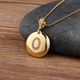 Personalized initial letter charm necklace - Ladyjewa